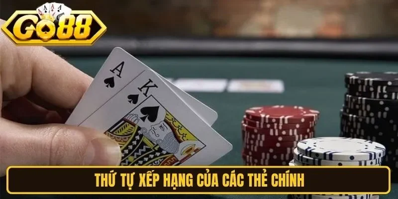 Thứ tự xếp hạng của các thẻ chính