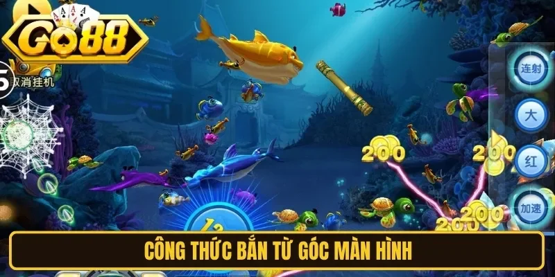 Công thức bắn từ góc màn hình