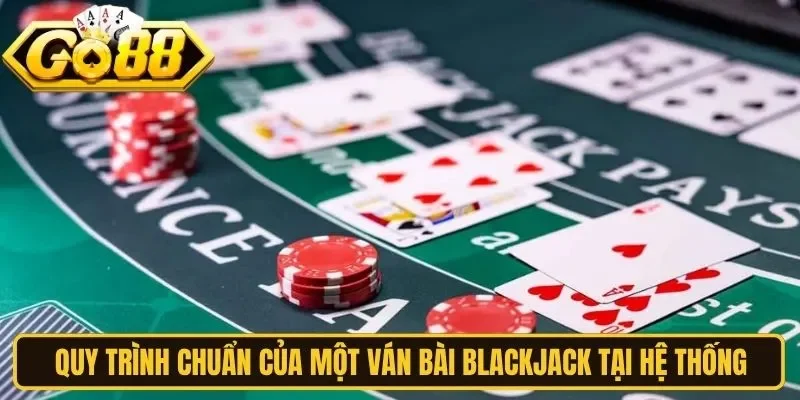 Quy trình chuẩn của một ván bài Blackjack tại hệ thống