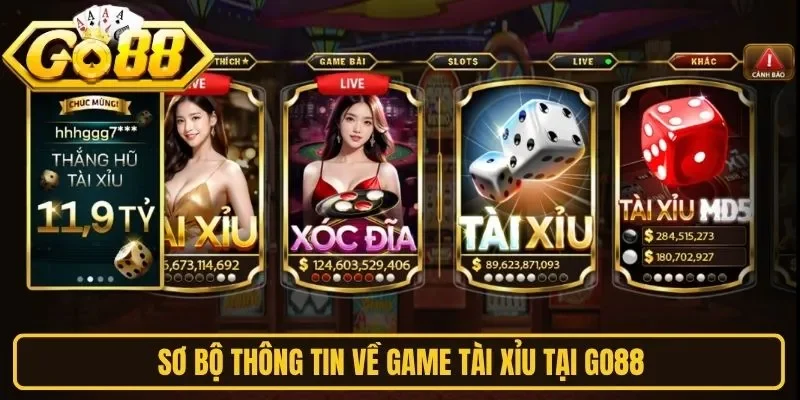 Sơ bộ thông tin về game tài xỉu tại Go88