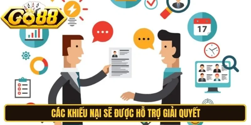 Các khiếu nại sẽ được hỗ trợ giải quyết