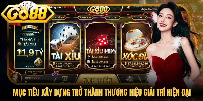Mục tiêu xây dựng trở thành thương hiệu giải trí hiện đại